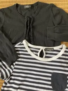 コムサイズム カーディガン Ｔシャツ ２枚セット