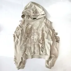 サージェリー paisley destroyed hoodie オーバーサイズ