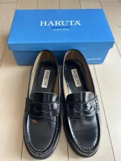 HARUTA ハルタ　ブラック ローファー 24.5cmEEE