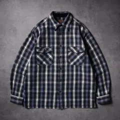 好配色90s ST JOHN'S BAY オンブレチェック ヘビー ネルシャツS - メルカリ