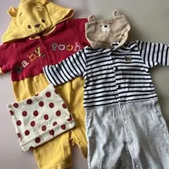 ロンパース　プーさん　3点