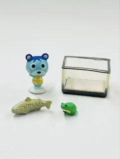 どうぶつの森 森をつくろう！ F-40 グルミン 水槽 魚 カエル フィギュア