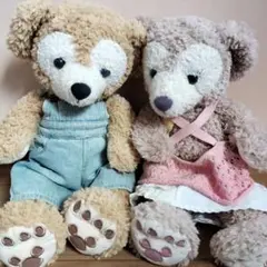 【衣装レア】ダッフィーとシェリーメイ ぬいぐるみ　ディズニーシー