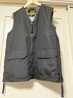 TAION ミリタリー　リバーシブル　Vネック　ベスト　サイズM ノンダウン