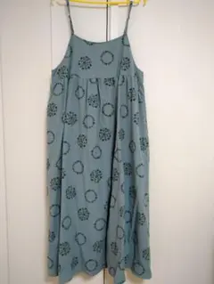 Samansa Mos2 フロッキー花柄プリントキャミワンピース