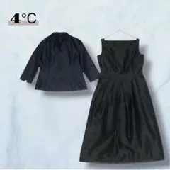 ワンピースセットアップ ジャケット ブラックフォーマル 日本製 シンプル7039