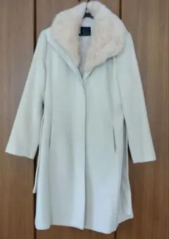 取り外し可ファー襟 ロングコート