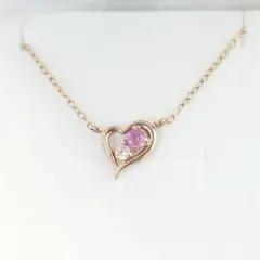 Samantha Silva ピンクゴールドハートネックレス