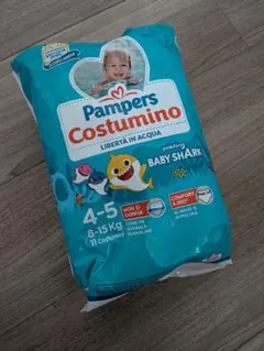 イタリア製　Pampers Baby Shark 水遊び用パンツ 8-15kgのサムネイル