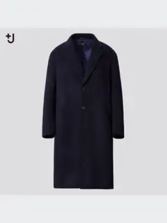 美品 UNIQLO ＋J カシミヤブレンドオーバーサイズチェスターコート