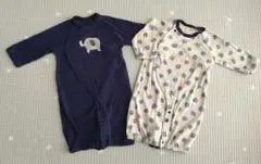 新生児　ツーウェイオール　50〜60サイズ　薄手　ぞうさん柄