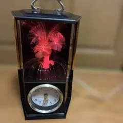 光ファイバー花 置時計 インテリアのサムネイル