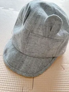 【kladskap】耳付きグレーキャップ(46〜48cm)