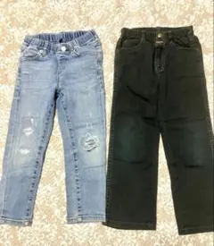 【110㎝】10分丈パンツ ２着 まとめ売り