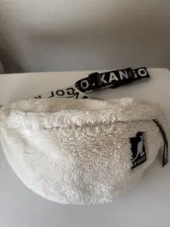 KANGOL ボア ボディバッグ ウエストポーチ ホワイト