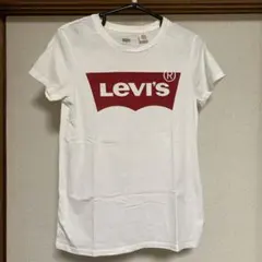 レディース リーバイス ロゴ 白 半袖Tシャツ 古着