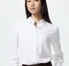 【美品最安値】ユニクロ レーヨンシャツ ホワイト M