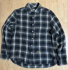 長袖シャツ ネイビーグリーン 40 M〜L エディフィス　EDIFICE