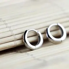 リング フープ ピアス 小ぶり シンプル シルバー【匿名配送】
