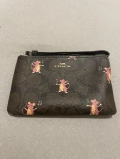 COACH ポーチ リストレット ネズミ柄