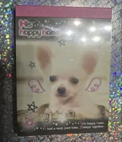 【新品未使用】平成レトロ×チワワ×メモ帳ミニ×クラックス