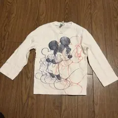 Benetton ミッキーマウス 長袖Tシャツ ホワイトのサムネイル