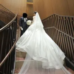 【タカミブライダル】3m ロングベール OW-L イタリアンチュール