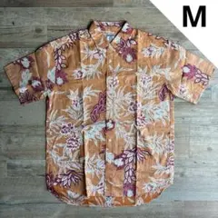 【未使用美品】Local Motion 半袖　柄シャツ　ボタンダウン　Mのサムネイル