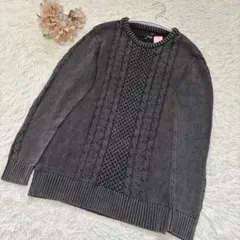 RUBIK ニット セーター ケーブル編み M（B139）