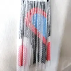 プリーツスカート 多色デザイン　重ねスカート