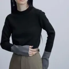 ADAM ET ROPÉ / アダムエロペ　テンセルニットプルオーバー