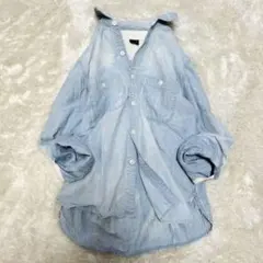 アーバンリサーチドアーズ　デニムシャツ　ダンガリーシャツ　綿　日本製　フリー