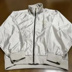 asics ナイロンジャケット シルバー メンズ Sサイズ