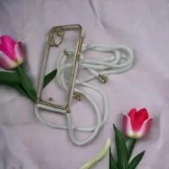 iPhone14Pro　ケース インスタ映え 紐付き　スマホケース