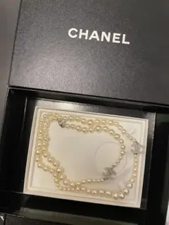 【NY様専用】CHANEL パールネックレス CCロゴ付き