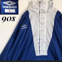 UMBROアンブロ90sナイロンジャケット刺繍ロゴレトロy2k好配色古着L