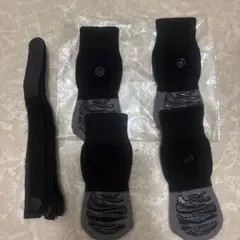 犬用　滑り止め靴下 黒/グレー　S