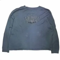 90s 刺繍　ハーレーダビッドソン　サーマル　ロンT 古着　ヴィンテージ