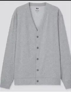 【美品】UNIQLO エアリズムUVカットカーディガン グレー L