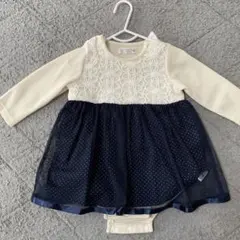 conoco ワンピース 80 アイボリー・ネイビー