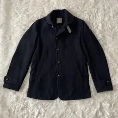 nano universe　ウールピーコートM　ハーフ　ブラック　◆A318