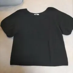 UNIQLO U ブラック 半袖ニット M