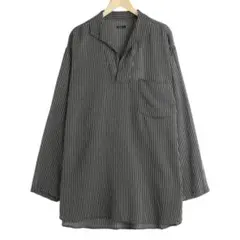 26SS comoli ストライプスキッパーシャツ 3 試着のみ - メルカリ