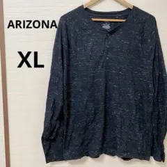 ARIZONA（XL）ダークグレー 長袖カットソー シンプル