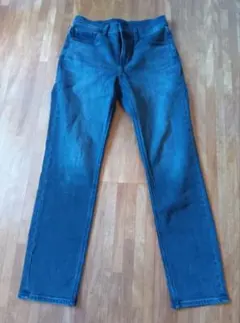 UNIQLO ユニクロ 25インチデニムパンツ ジーンズ ストレート ブラック