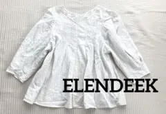 ELENDEEK エレンディーク コットンジャガードVネックブラウスのサムネイル