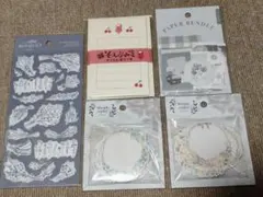 付箋 ステーカー シートシールセット 文房具まとめ売り