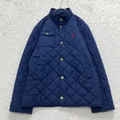 美品✨ラルフローレン キルティングジャケット ポニー刺繍 大きいサイズ 紺