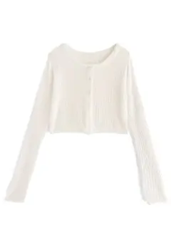 GRL ショート丈シアーニットカーディガン[an1338]