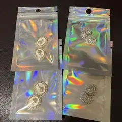 デコパーツ バラ ハート